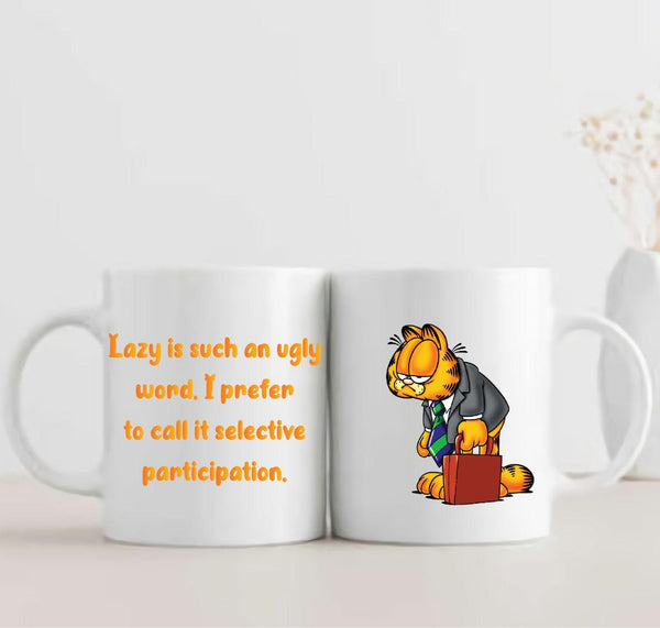 Lazy Garfield 3D Ceramic Mug - ThePeppyStore