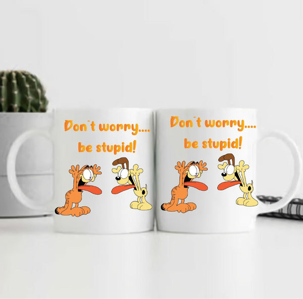 Garfield - Don't Worry 3D Ceramic Mug - ThePeppyStore