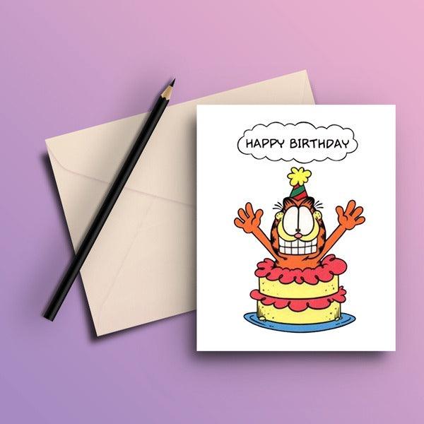 Garfield Birthday Greeting Card - ThePeppyStore