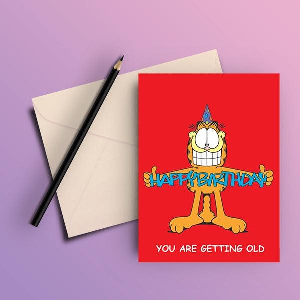 Garfield - Getting Old Birthday Greeting Card - ThePeppyStore