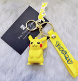 Pokemon Silicon Keychains  with Bag Charm and Strap(Select from Dropdown Menu) - ThePeppyStore