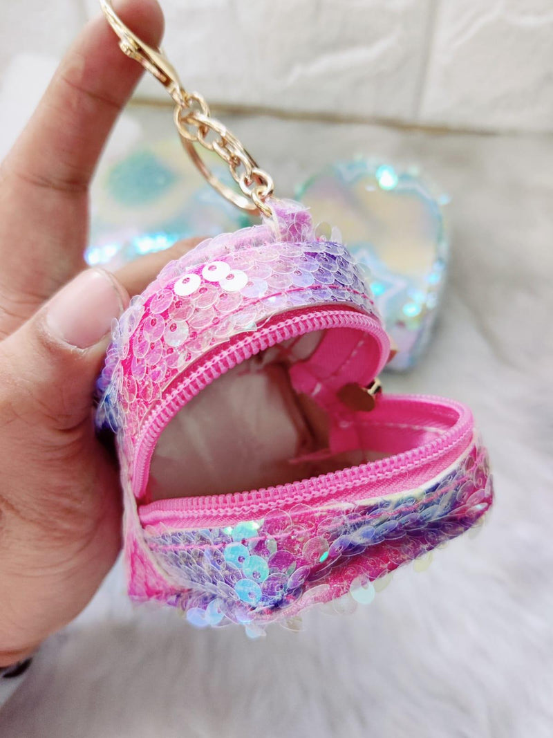 Quirky Mini Coin Pouch With Keychain and Bagcharm (Select From Drop Down Menu) - ThePeppyStore