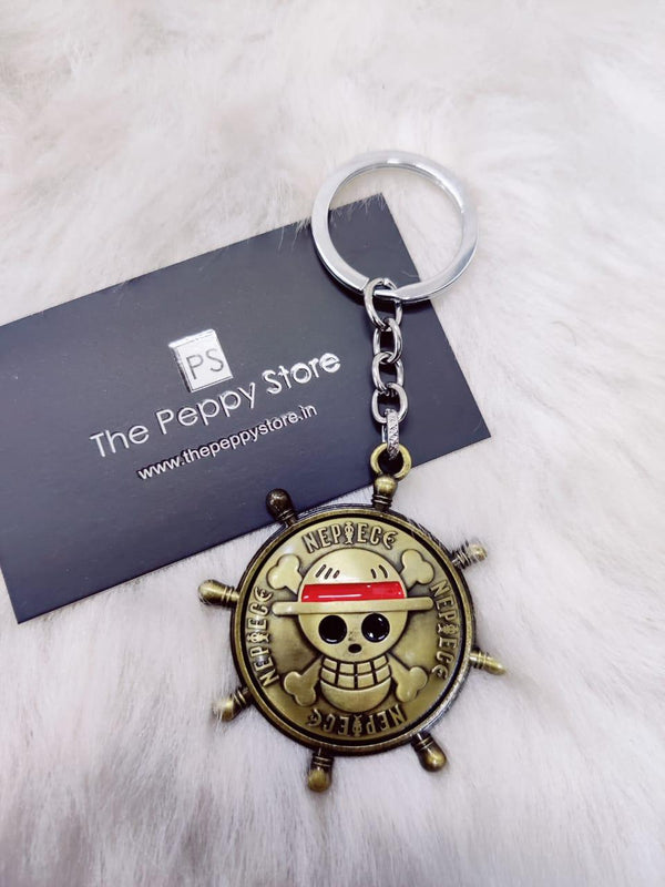One Piece Rotating Metal Keychain (Select From Drop Down) - ThePeppyStore