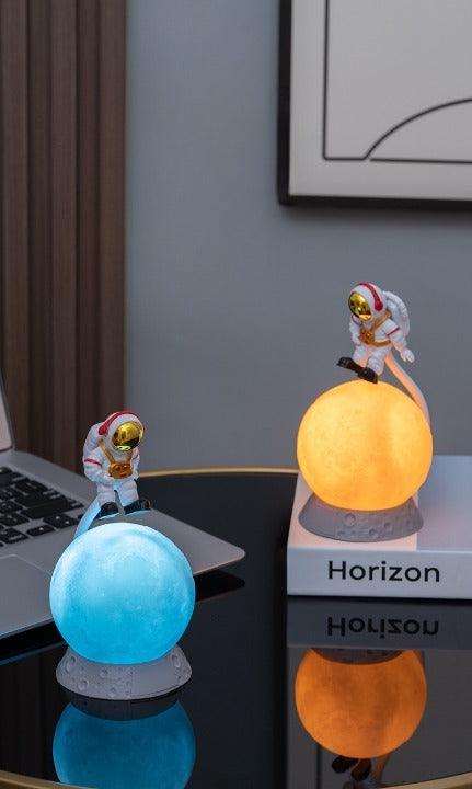 Astronaut On Moon Desk Lamp (Select From Drop Dow Menu) - ThePeppyStore