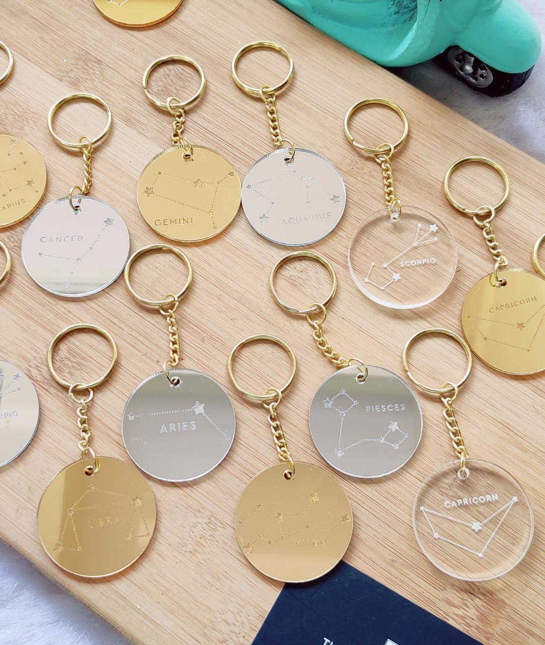 Zodiac Sign Keychain - ThePeppyStore