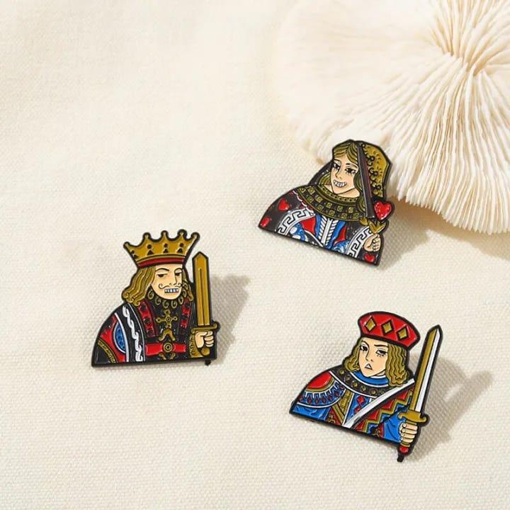 Baadshah And Begum Pins (Set Of 2) - ThePeppyStore