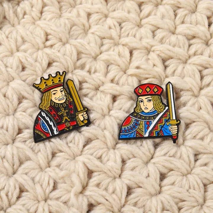 Baadshah And Begum Pins (Set Of 2) - ThePeppyStore