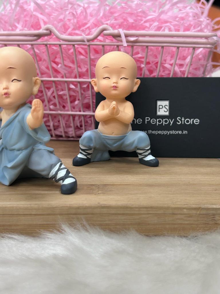 Monk Desk Figures Set of 4 - 7 cm - ThePeppyStore