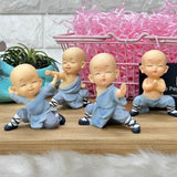 Monk Desk Figures Set of 4 - 7 cm - ThePeppyStore