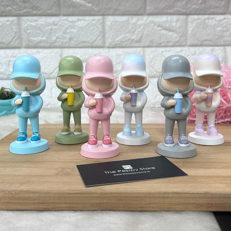 Boy With Cap Standing Figure - 11 cm - (Select From Drop Down Menu) - ThePeppyStore