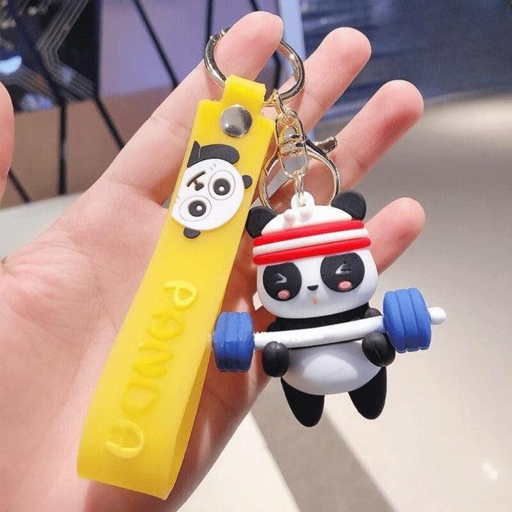 Panda Keychain With Bagcharm And Strap (Choose From Drop Down Menu) - ThePeppyStore