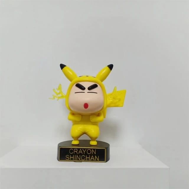 Shinchan Figure Set of 5 - Pokemon's Version - ThePeppyStore