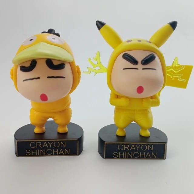 Shinchan Figure Set of 5 - Pokemon's Version - ThePeppyStore