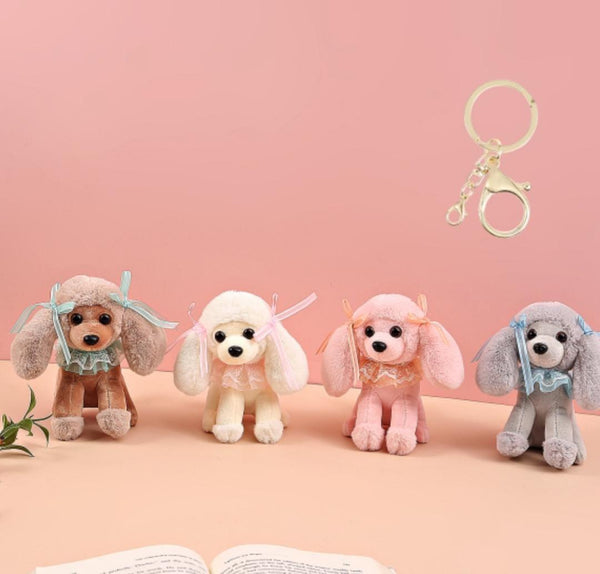 Cute Dog Keychain With Bagcharm (Select From Drop Down Menu) - ThePeppyStore