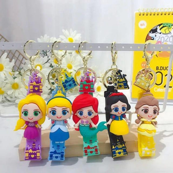Princess Keychain ( Choose from Dropdown) - ThePeppyStore
