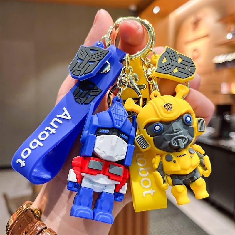 Transformers 3D Silicon Keychains With Bagcharm And Strap ( Choose fro