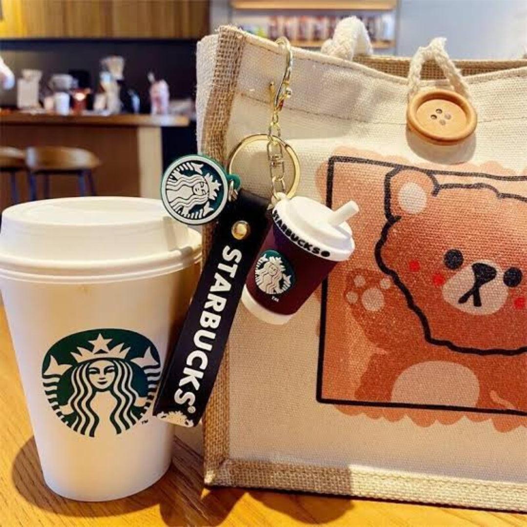 Cute Coffee Cup Keychain + Bag charm + Strap ( Choose from Drop Down Menu) - ThePeppyStore