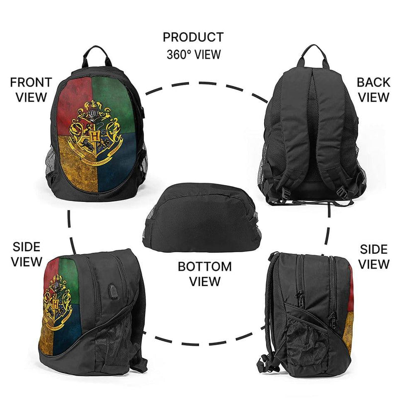 Harry Potter Hogwarts Design BackPack - ThePeppyStore