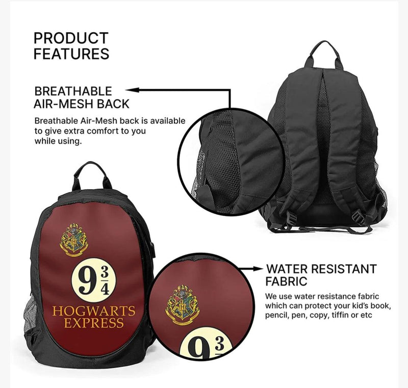 Harry Potter Hogwarts Express Design BackPack - ThePeppyStore