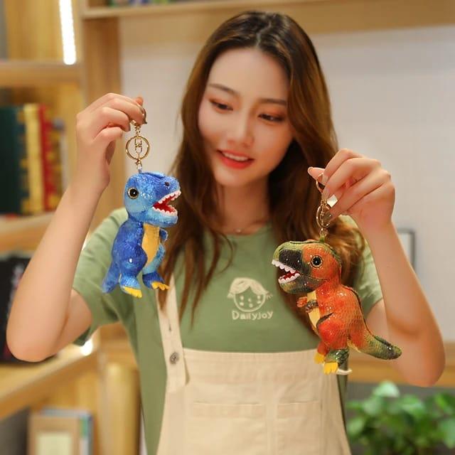 Cute Dinosaur Keychain With Bagcharm (Select From Drop Down Menu) - ThePeppyStore