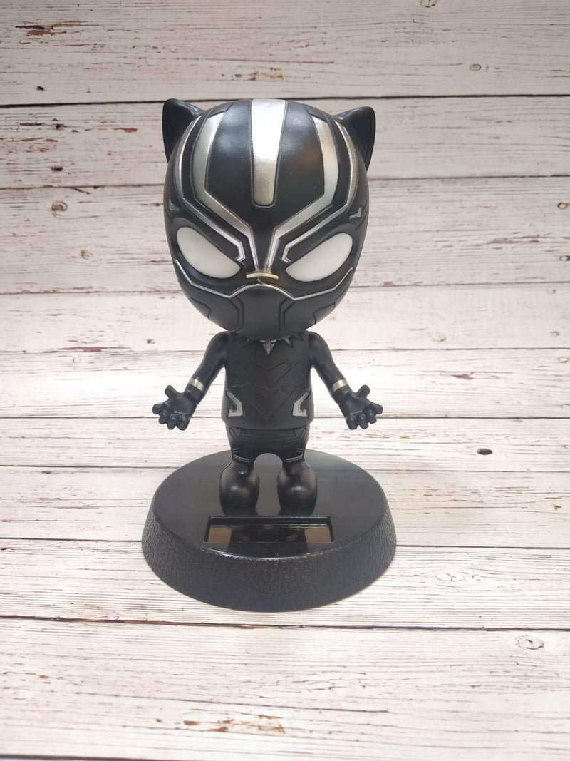 Solar Bobble Head - Black Panther - ThePeppyStore