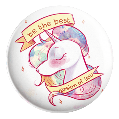 Best Version Unicorn Badge Magnet - ThePeppyStore