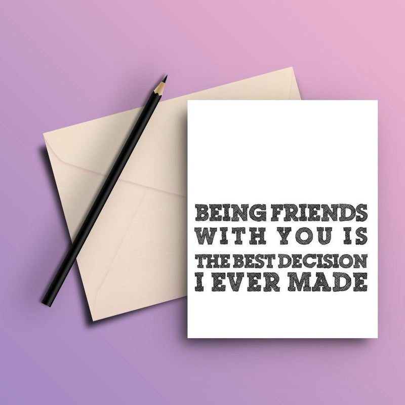 Being freinds card - ThePeppyStore