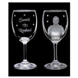Wine Glass With Full Wrap Engraving - NO COD - ThePeppyStore