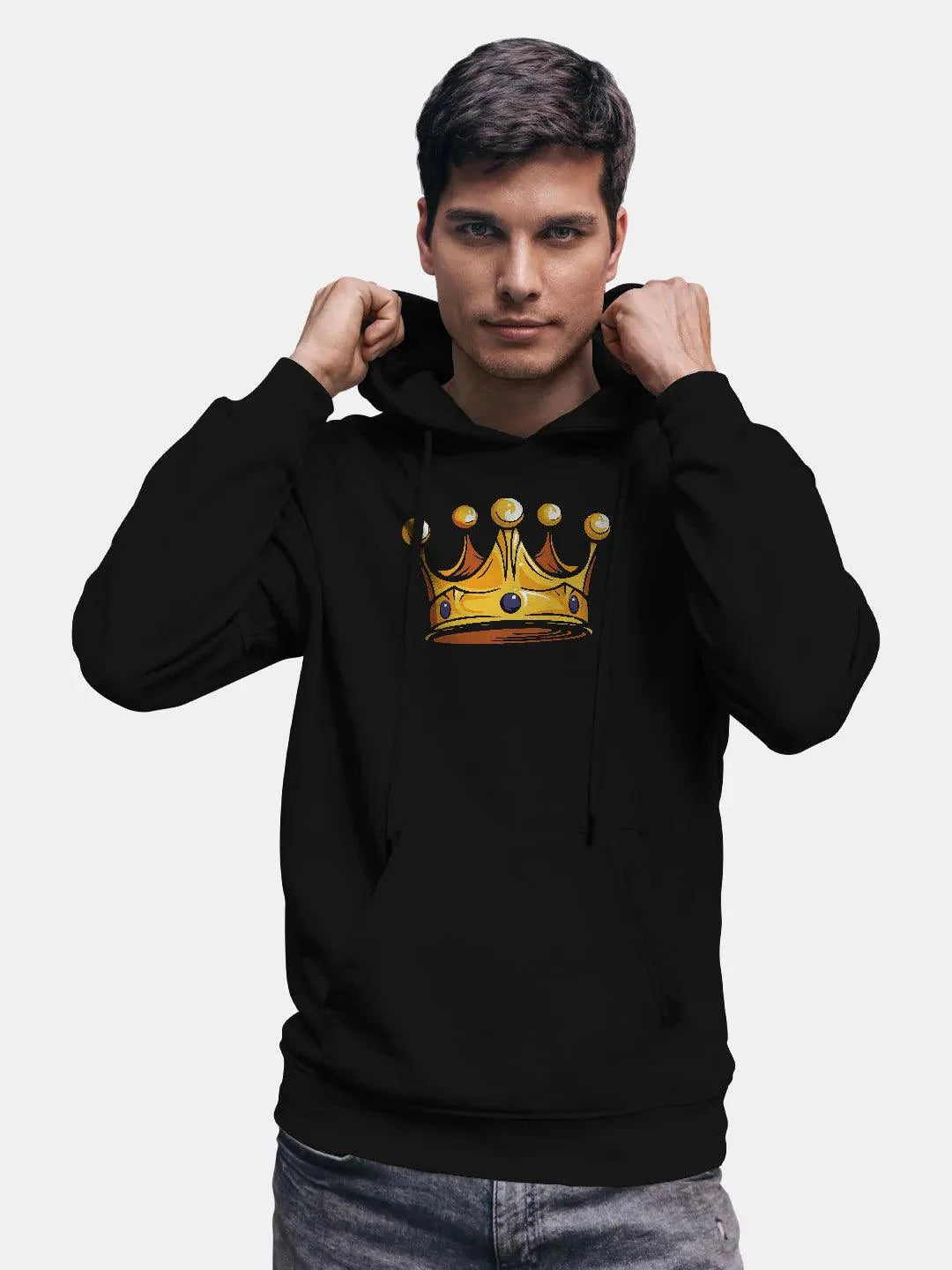 Shehzada Crown Black Mens Hoodie - ThePeppyStore