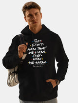 They don`t Know friends Mens Hoodie Black Colour - ThePeppyStore