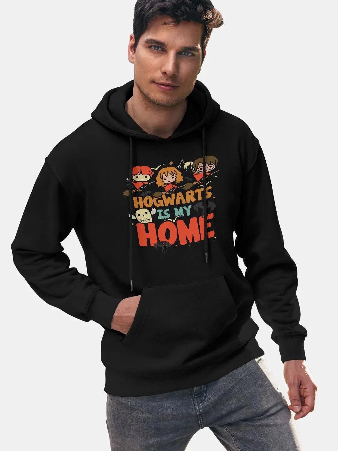 Harry and Gang Mens Black Hoodie - ThePeppyStore