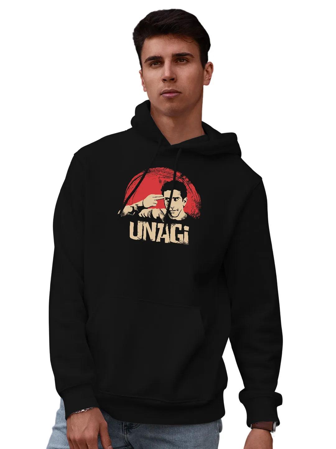 Ross Unagi Friends Mens Hoodie Black Colour - ThePeppyStore