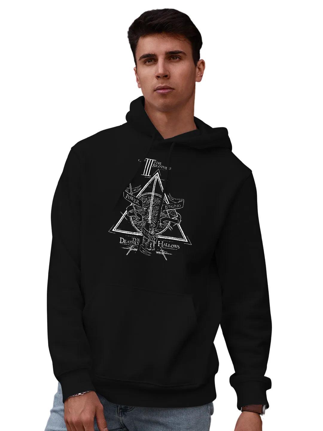 The Deathly Hallows Mens Hoodie Black Colour - ThePeppyStore