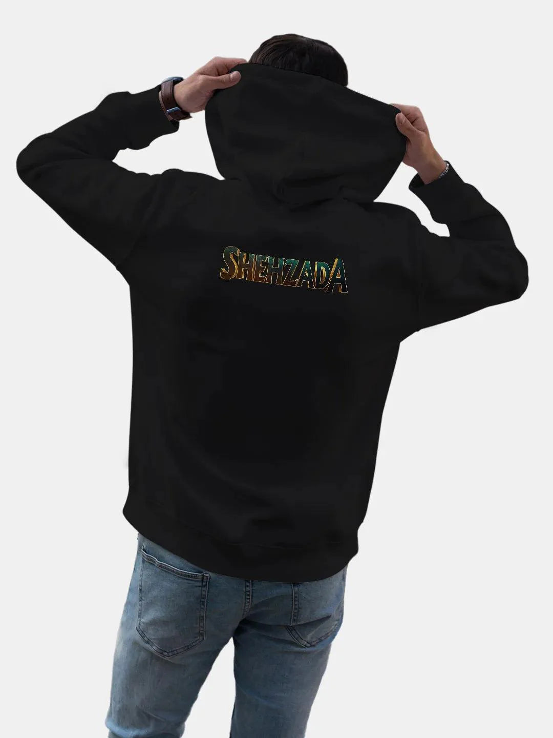 Shehzada Crown Mens Black Hoodie - ThePeppyStore