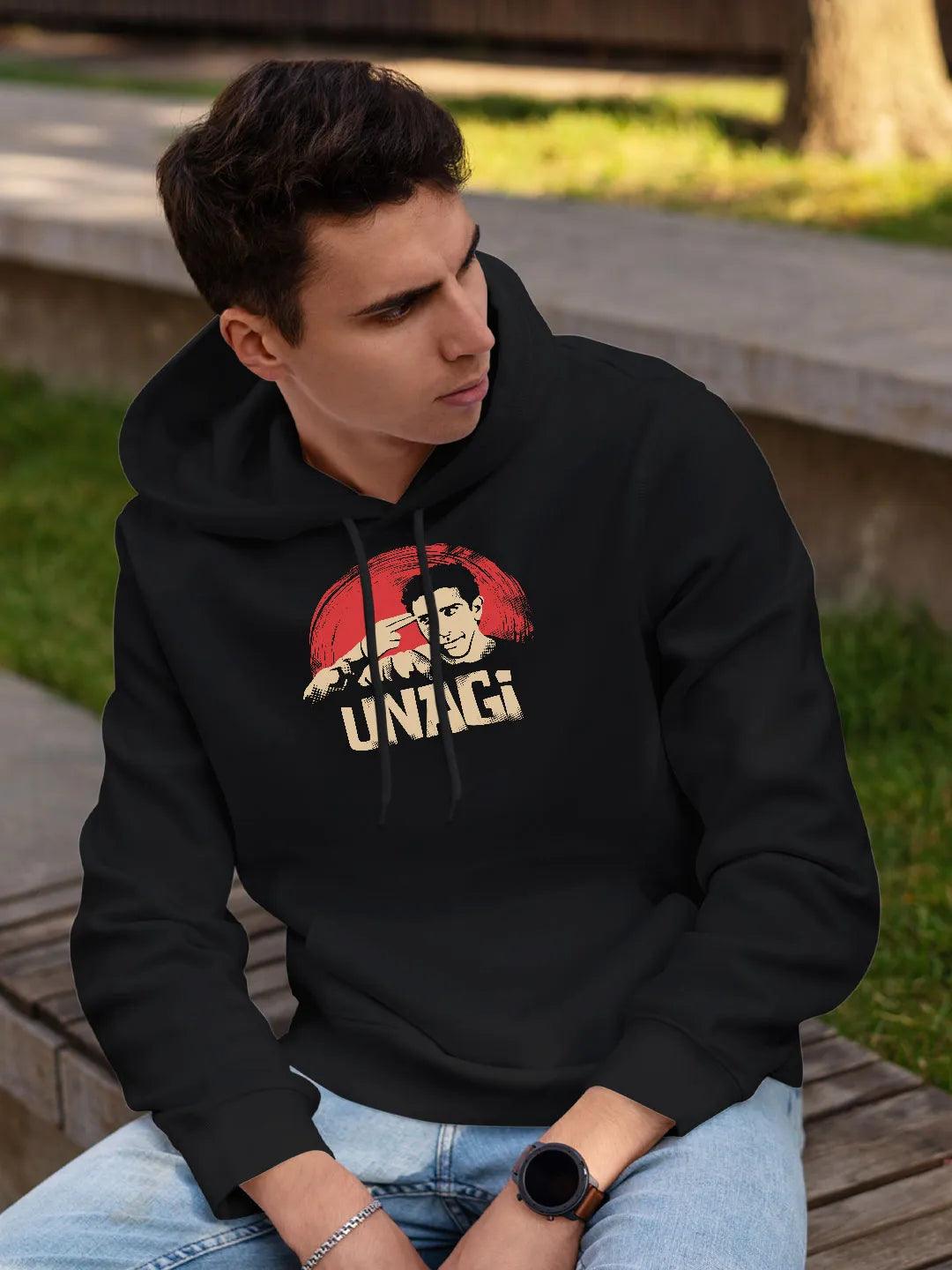 Ross Unagi Friends Mens Hoodie Black Colour - ThePeppyStore