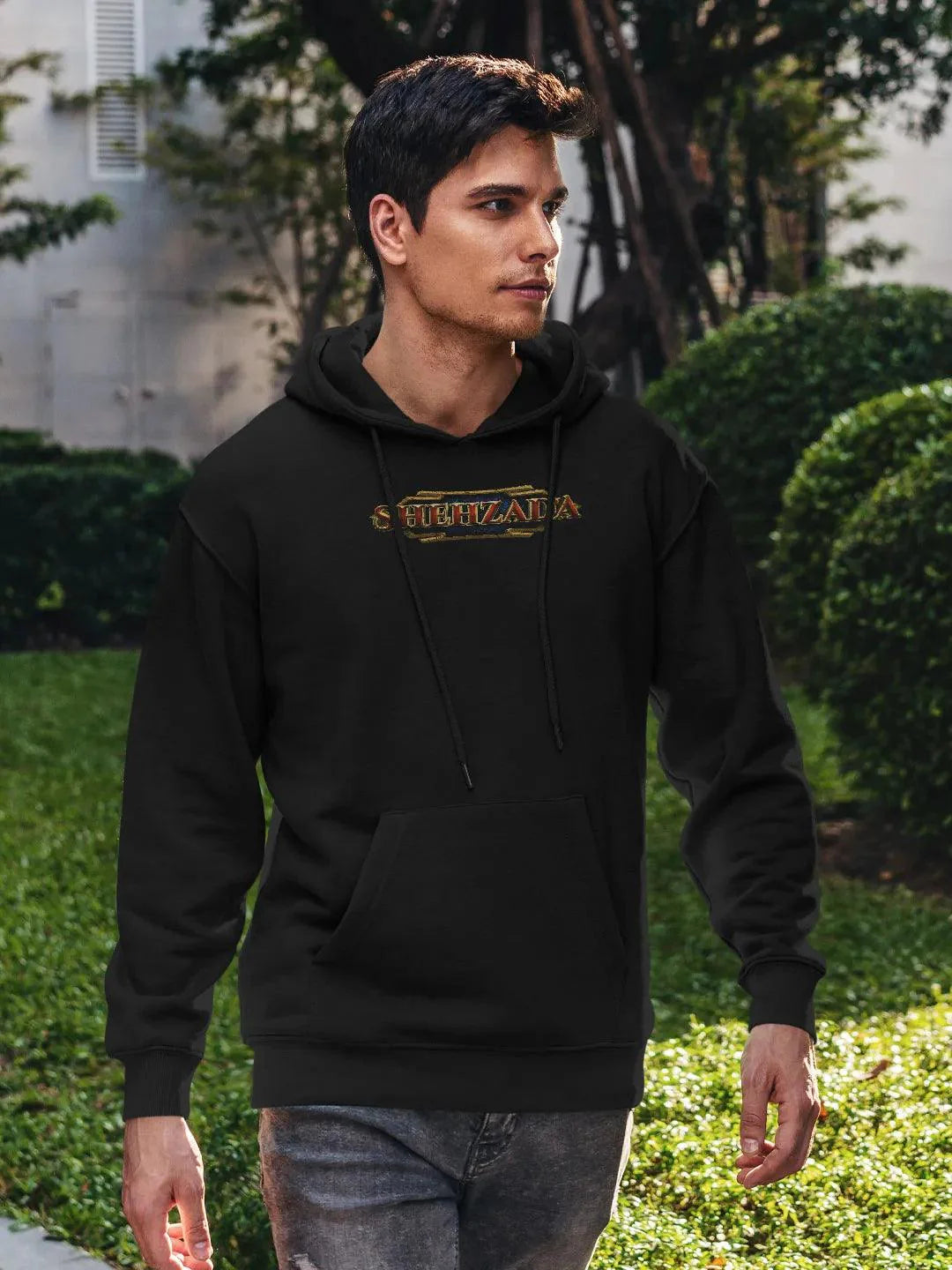 Shehzada Royal Black Mens Hoodie - ThePeppyStore