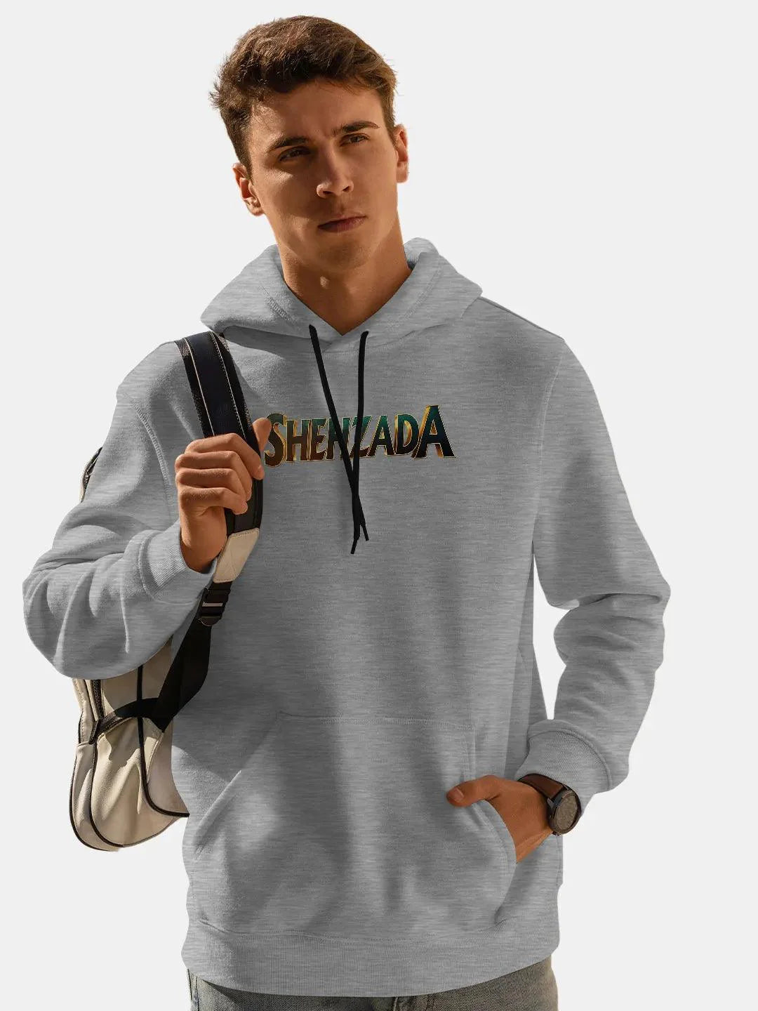 Shehzada Grey Mens Hoodie - ThePeppyStore