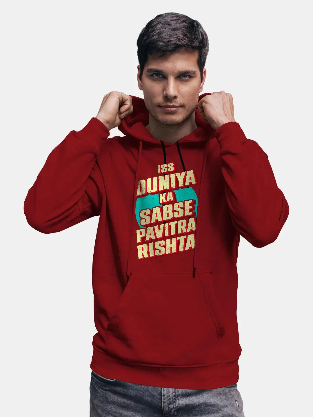 Shehzada Pavitra Rishta - Red Mens Hoodie - ThePeppyStore