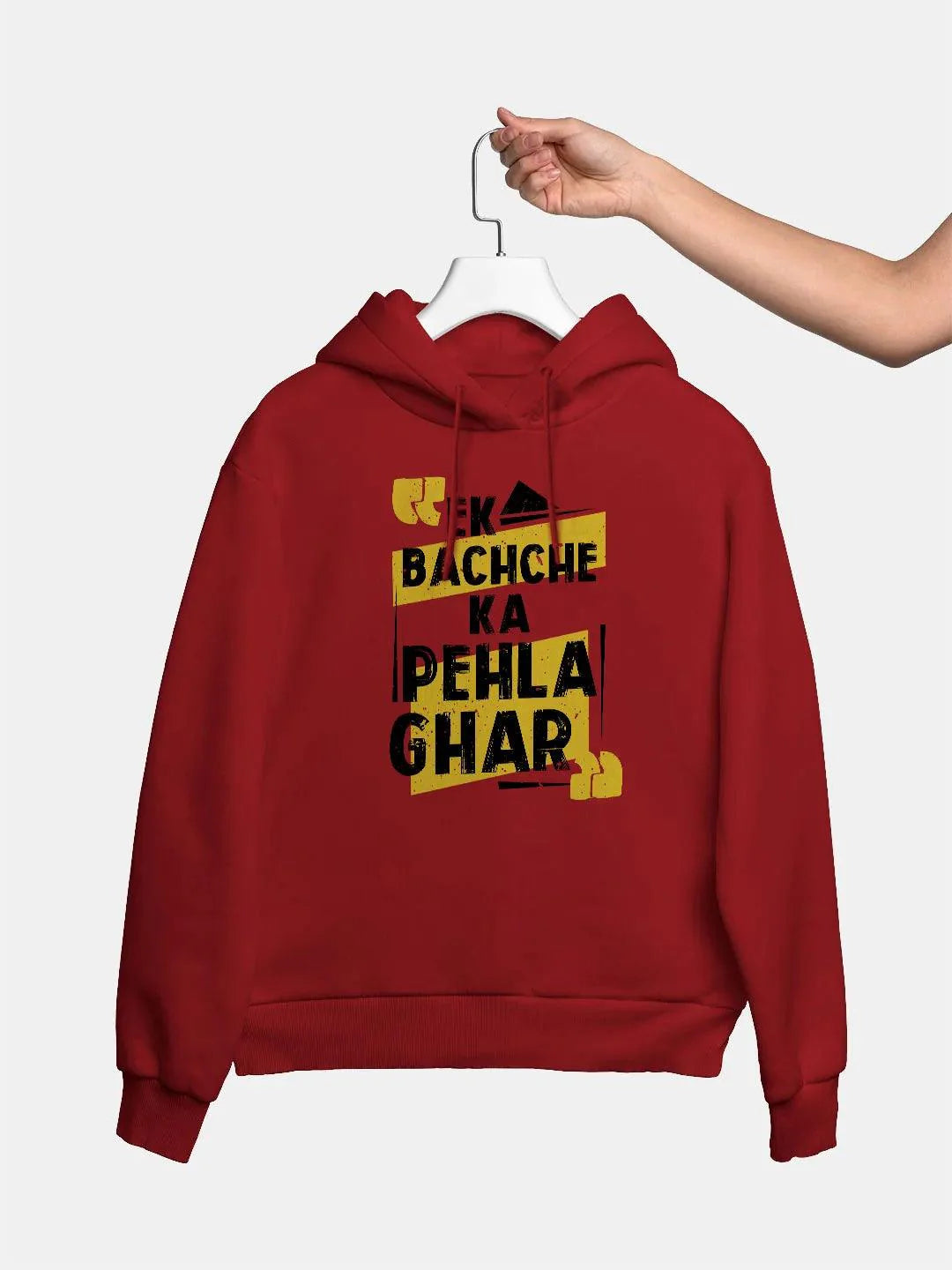 Shehzada Pehla Ghar - Red Mens Hoodie - ThePeppyStore