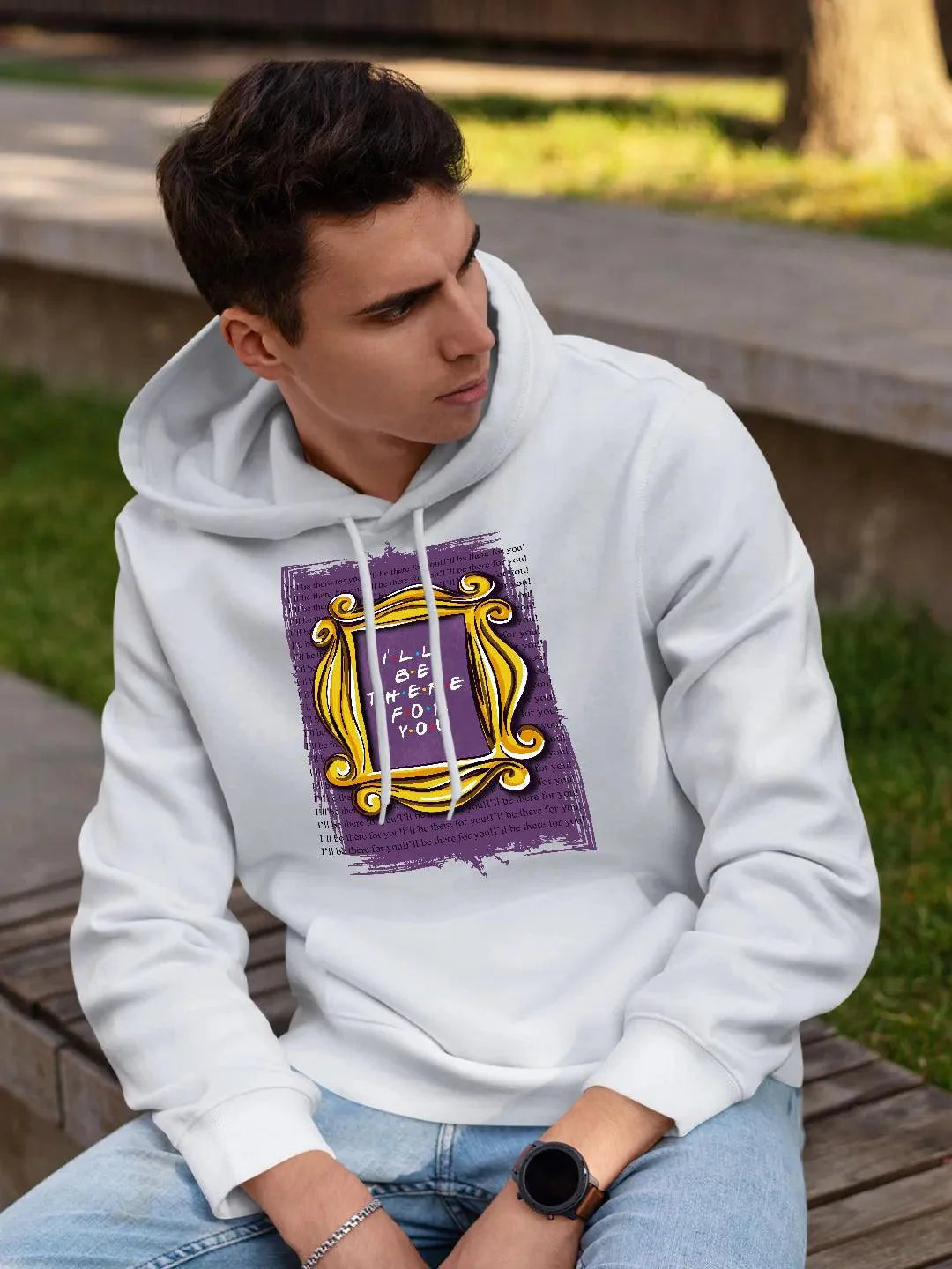 Purple white hoodie hotsell