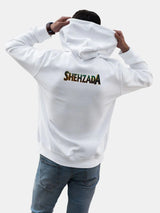 Shehzada Crown White Mens Hoodie - ThePeppyStore