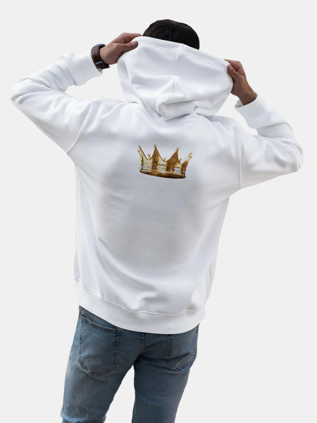 Shehzada White Mens Hooodie - ThePeppyStore