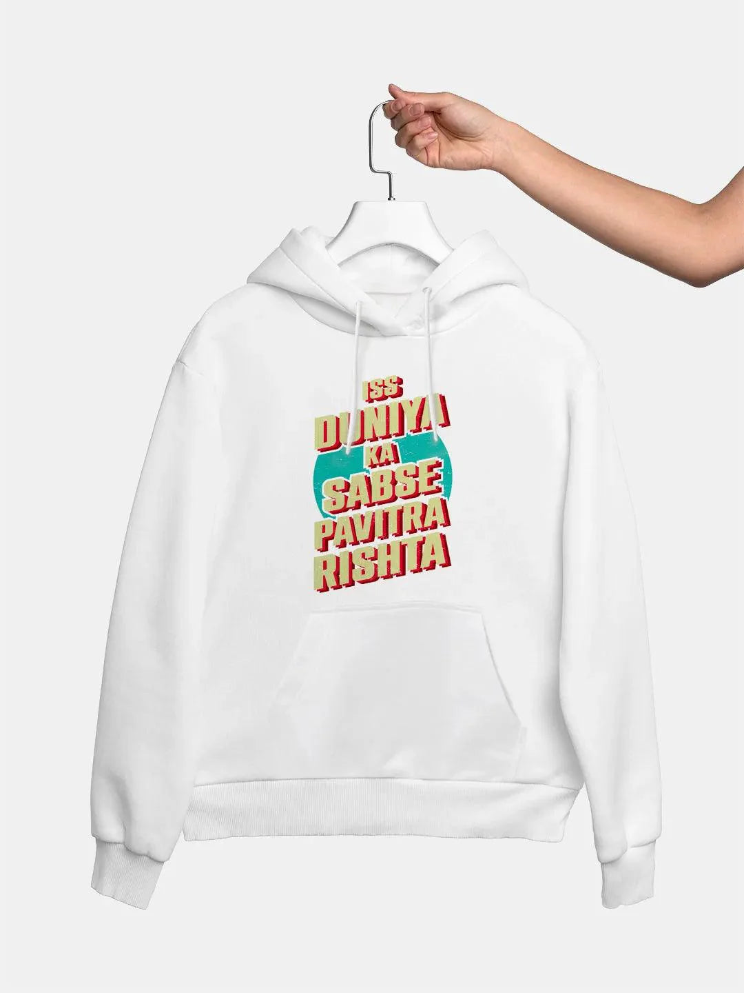 Shehzada Pavitra Rishta White Men Hoodie - ThePeppyStore