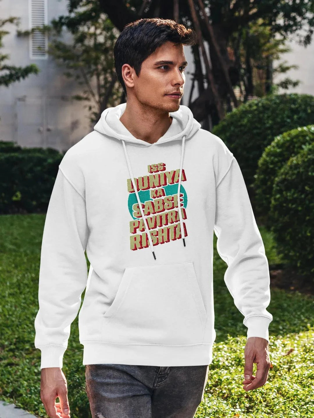 Shehzada Pavitra Rishta White Men Hoodie - ThePeppyStore