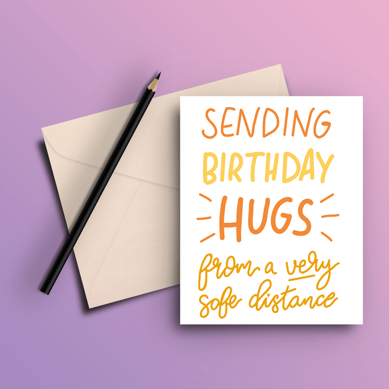Sending Birthday Hugs Card - ThePeppyStore