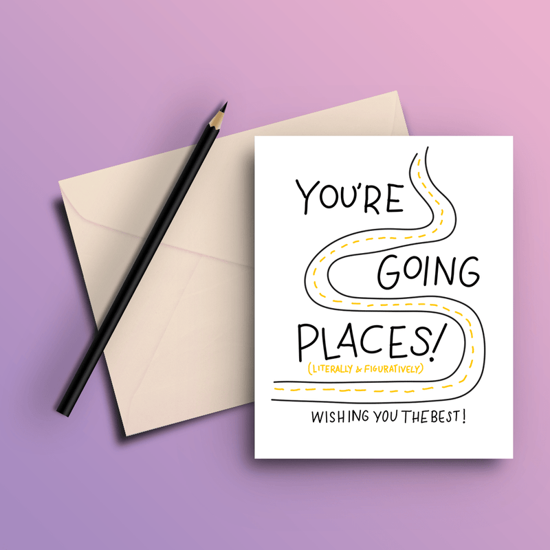 You Are Going Places - Farewell Card - ThePeppyStore