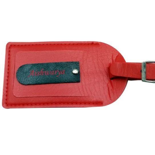 Red Bag Tag Engraved  - NO COD - ThePeppyStore