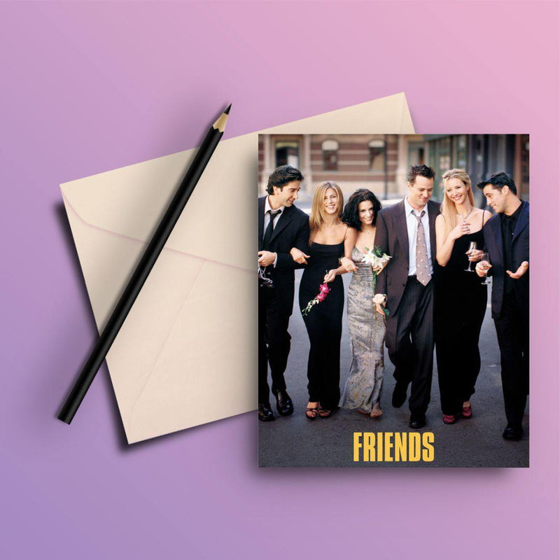FRIENDS CHERECTERS POSTER GREETING CARD - ThePeppyStore