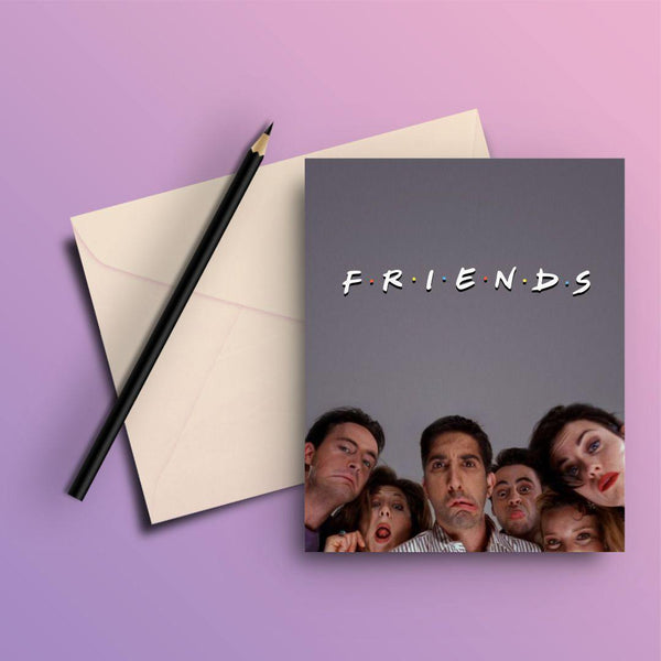 FRIENDS FUNNY CHARACTERS GREETING CARD - ThePeppyStore