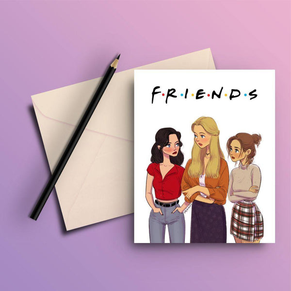 FRIENDS GIRLS GREETING CARD - ThePeppyStore